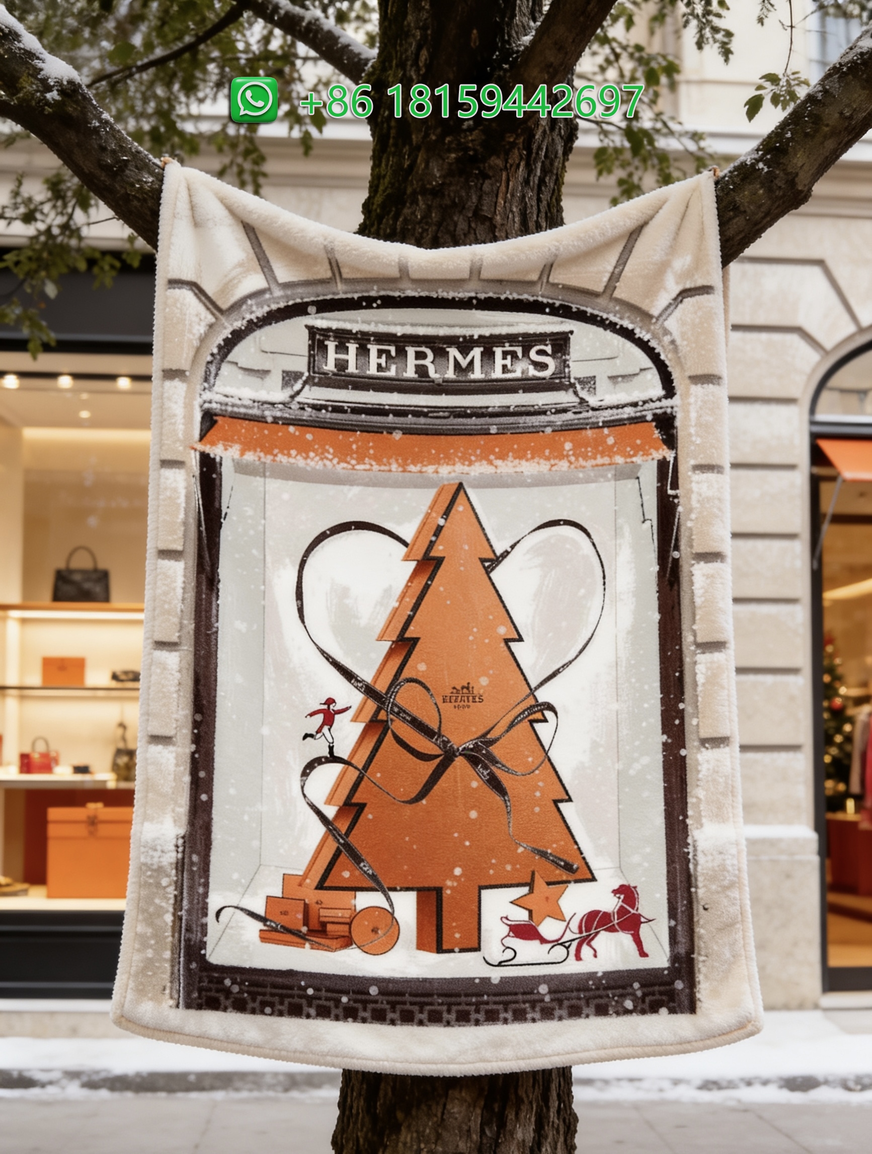 Hermes Throw Blankets